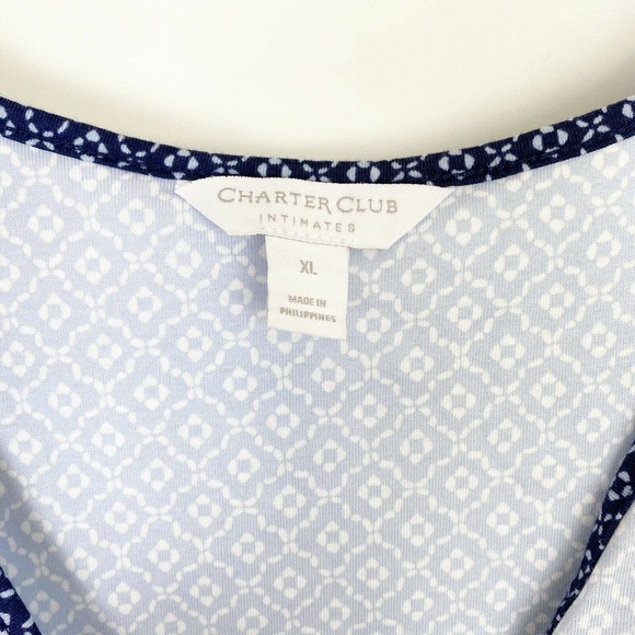 Charter Club Printed Chemise Nightgown - Picture 3 of 4